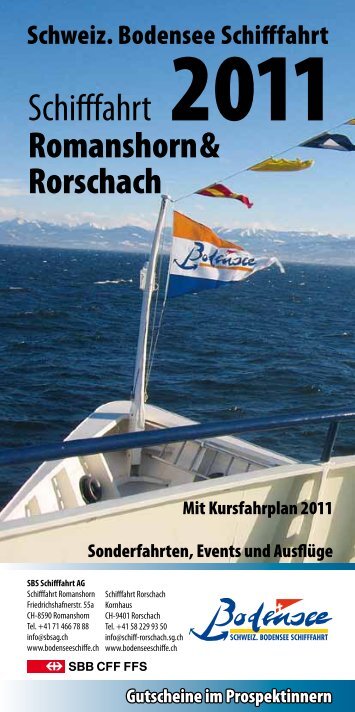 SBS Schififahrt AG Romanshorn - Schweizerische Bodensee ...
