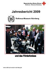 Jahresbericht Rotkreuz-Museum 2009 - BRK Kreisverband ...