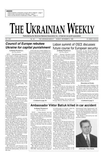 49 December 8 1996 The Ukrainian Weekly