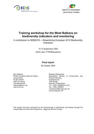 Balkan training workshop report.pdf - ECNC