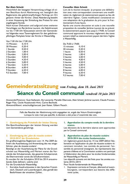 Gemeinderatssitzung - Administration Communale de Mertert