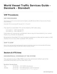 Denmark - Storebelt - World VTS Guide