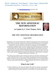 THE NEW APOSTOLIC REFORMATION - Elvorochjanne.se