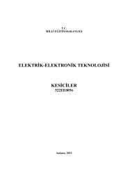 ELEKTRİK-ELEKTRONİK TEKNOLOJİSİ KESİCİLER