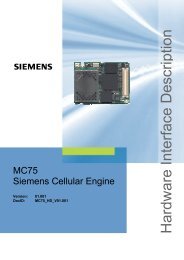 Siemens MC75 Module Hardware Interface Description ...