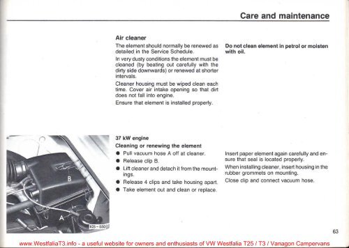 Download 1980 Volkswagen VW Transporter / Caravelle Instruction ...