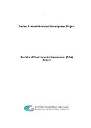 Andhra Pradesh Municipal Development Project Social and ...