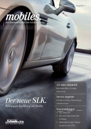 Der neue SLK. - SCHADE Emotionen erfahren