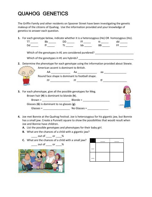 Genetics W Quahog