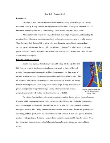 How Roller Coasters Work - Orlando Chapter STC