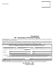 Personal Property Declaration Forms - Town of South Windsor