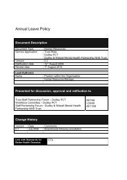 Annual Leave Policy - Dudley Primary Care Trust