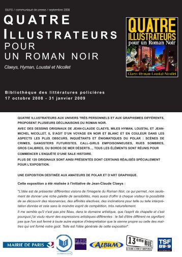 TÃ©lÃ©charger le dossier de presse au format pdf - Paris BibliothÃ¨ques