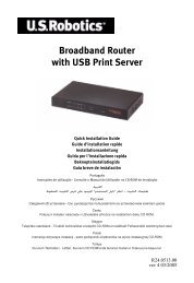 Broadband Router with USB Print Server - U.S. Robotics