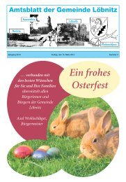 Ein frohes Osterfest - Gemeinde LÃ¶bnitz