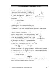 7. Differentiation of Trigonometric Function