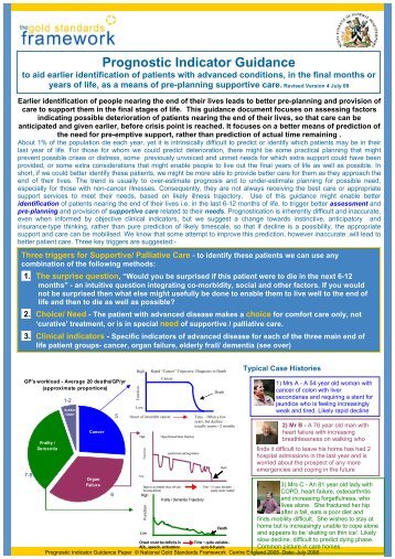 Prognostic Indicator Guidance - Devon Partnership NHS Trust