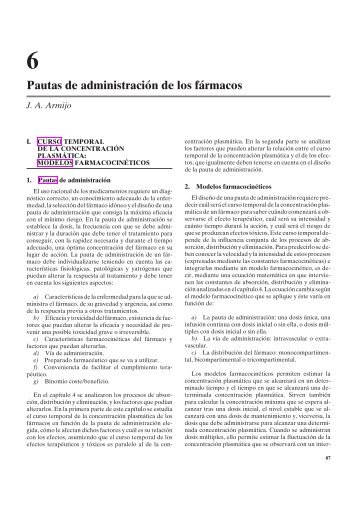 Pautas de administraciÃ³n de los fÃ¡rmacos - sisman