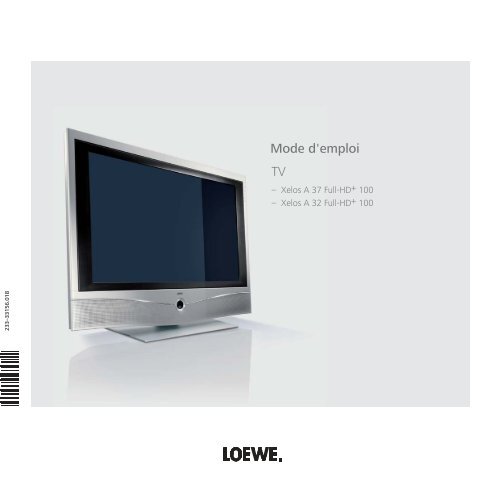 Mode d'emploi TV - Loewe