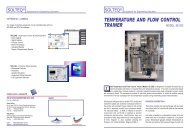 temperature and flow control trainer - Solution Engineering