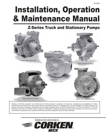 Corken Z series spare parts - Acme Fluid Handling