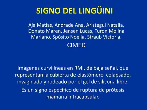 SIGNO DEL LINGÜINI - Congreso SORDIC