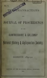 Vol 8 - Dumfriesshire & Galloway Natural History and Antiquarian ...