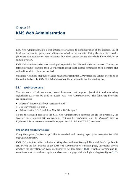 Administrator's Guide - Kerio Software Archive