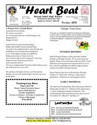 January Newsletter - Sacred Heart High School - Bruce Grey ...