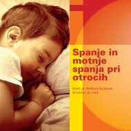 Spanje in motnje spanja pri otrocih - Medis