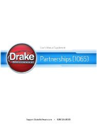 Schedule K-1 for 1065 - Drake Software