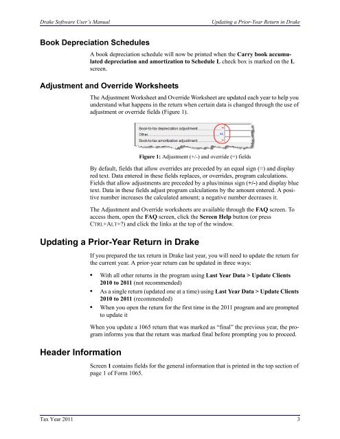 Schedule K-1 for 1065 - Drake Software