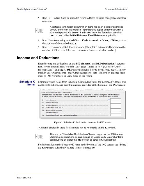 Schedule K-1 for 1065 - Drake Software