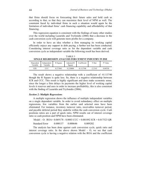 Effects of Working Capital Management and Liquidity - Bangladesh ...