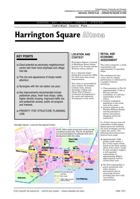 Harrington Square Altona - Hobsons Bay