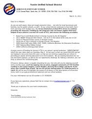 Business donation Request Letter 2013 - Tustin Unified School District