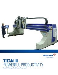 TITAN III POWERFUL PRODUCTIVITY - Messer Cutting Systems