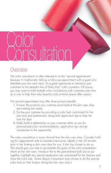 Mary Kay Color Appointment