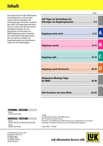 Kupplung trennt nicht A