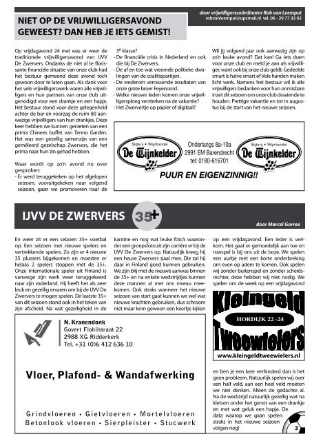 Editie 7 - IJ.VV De Zwervers