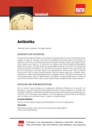 Antibiotika Infoblatt - bei Carl Roth