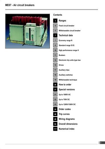 ME07 - Air circuit breakers