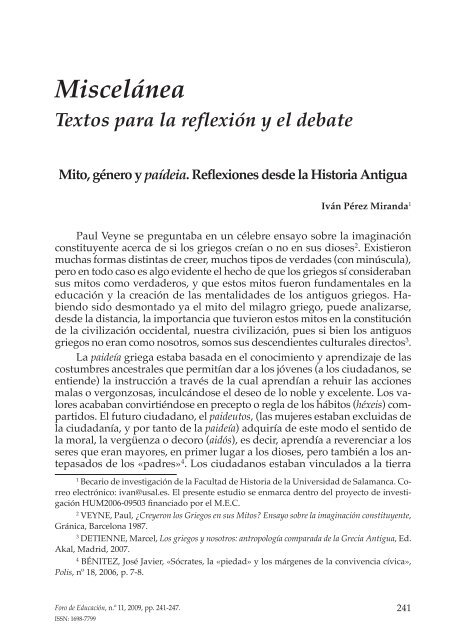 MITO, GENERO Y PAIDEIA.pdf - Gredos - Universidad de Salamanca