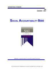 SOCIAL ACCOUNTABILITY 8000 - SA8000.info