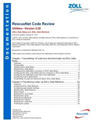 RescueNet Code Review Utilities - ZOLL Data Systems