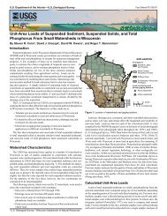 Unit-Area Loads of Suspended Sediment, Suspended ... - Wisconsin
