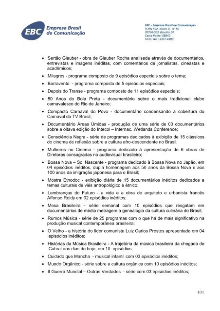 EBC - RelatÃ³rio de GestÃ£o 2008 - V Final 2 - EBC - Empresa Brasil ...