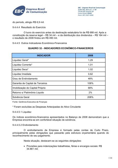 EBC - RelatÃ³rio de GestÃ£o 2008 - V Final 2 - EBC - Empresa Brasil ...