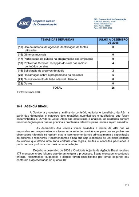 EBC - RelatÃ³rio de GestÃ£o 2008 - V Final 2 - EBC - Empresa Brasil ...