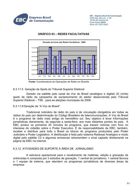 EBC - RelatÃ³rio de GestÃ£o 2008 - V Final 2 - EBC - Empresa Brasil ...